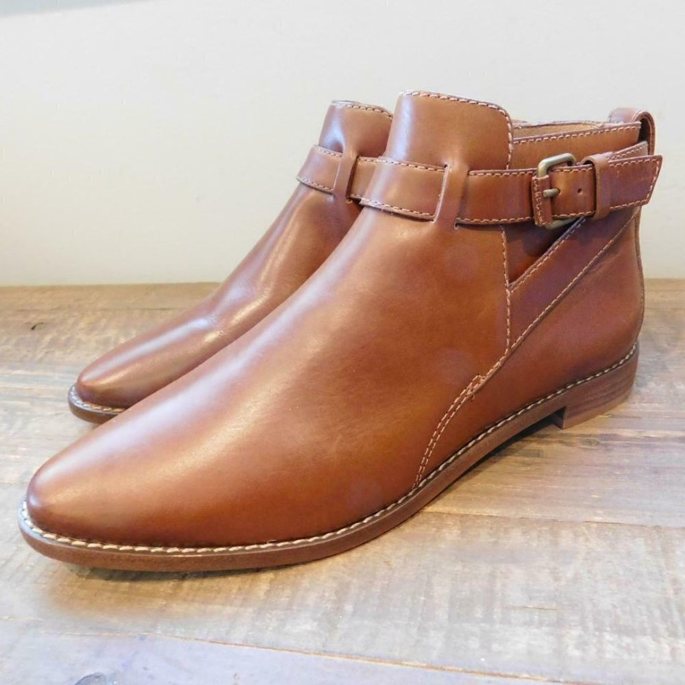 ! Madewell $218 The Hollis Boots f5108 Leather